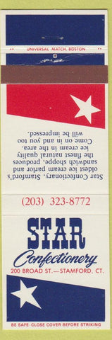 Matchbook Cover - Star Confectionery Stamford CT