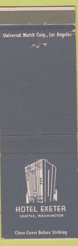 Matchbook Cover - Hotel Exeter Seattle WA