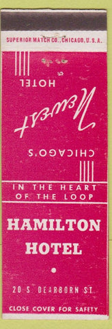 Matchbook Cover - Hamilton Hotel Chicago IL
