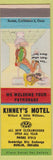 Matchbook Cover - Kinney's Motel Dublin IN hillbilly