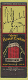 Matchbook Cover - Hotel Russel Erskine Huntsville AL