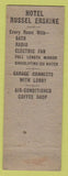 Matchbook Cover - Hotel Russel Erskine Huntsville AL