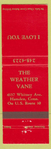 Matchbook Cover - Weather Vane Hamden CT