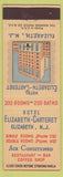 Matchbook Cover - Hotel Elizabeth Carteret Elizabeth NJ