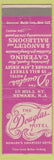 Matchbook Cover - Douglas Hotel Newark NJ