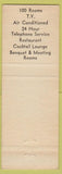 Matchbook Cover - Palmer Motor Inn Princeton NJ