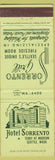 Matchbook Cover - Hotel Sorrento Seattle WA