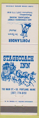 Matchbook Cover - Stagecoach Inn South Portland ME Portlander
