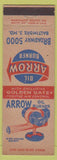 Matchbook Cover - Arrow Oil Burner Baltimore MD