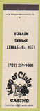 Matchbook Cover - King of Clubs Casino Sparks NV