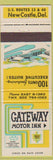 Matchbook Cover - Gateway Motor Inn New Castle DE