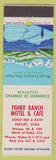 Matchbook Cover - Fisher Ranch Motel Cafe Keetley UT