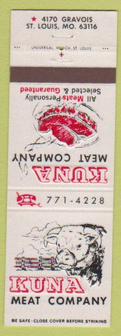 Matchbook Cover - Kuna Meat Company ST Louis MO