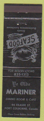 Matchbook Cover - Ye Olde Mariner Port Colborne ON WEAR
