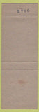 Matchbook Cover - Plaza Motel Bryan OH blue