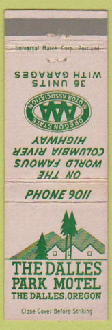 Matchbook Cover - Dalles Park Motel The Dalles OR