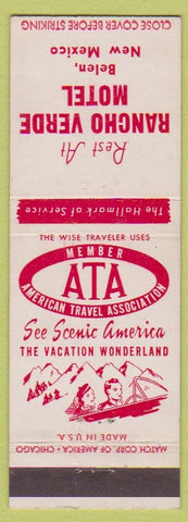 Matchbook Cover - Rancho Vista Motel Belen NM