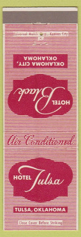 Matchbook Cover - Hotel Black Oklahoma City OK Tulsa