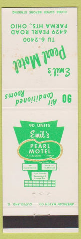 Matchbook Cover - Emil's Pearl Motel Parma Heights OH