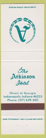 Matchbook Cover - Atkinson Hotel Indianapolis IN