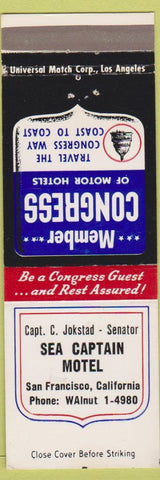 Matchbook Cover - Sea Captain Motel San Francisco CA