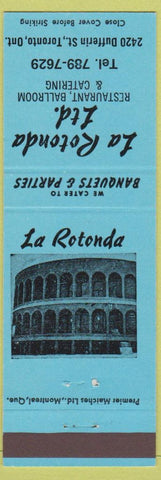 Matchbook Cover - La Rotonda Restaurant Toronto ON