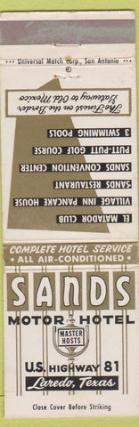 Matchbook Cover - Sands Motor Hotel Laredo TX WEAR