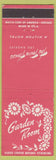 Matchbook Cover - The Towne House Garden Room Los Angeles CA