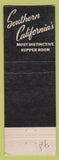 Matchbook Cover - The Towne House Garden Room Los Angeles CA