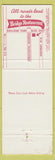 Matchbook Cover - Fred Franke's Bridge Restaurant Fort Lauderdale FL WEAR