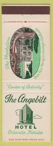 Matchbook Cover - The Angebilt Hotel Orlando FL