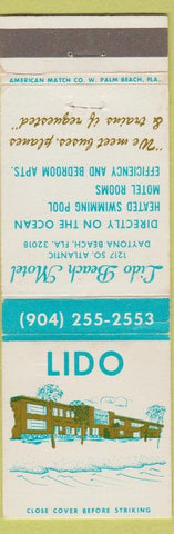 Matchbook Cover - Lido Beach Motel Daytona Beach FL WEAR