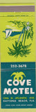 Matchbook Cover - Cove Motel Daytona Beach FL