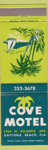 Matchbook Cover - Cove Motel Daytona Beach FL