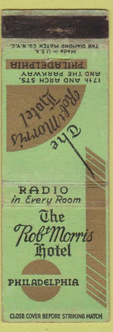 Matchbook Cover - Robert Morris Hotel Philadelphia PA