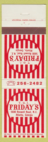 Matchbook Cover - TGI Friday's Atlanta GA