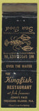 Matchbook Cover - Kingfish Restaurant Treasure Island FL WORN