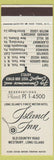Matchbook Cover - Island Inn Westbury LI NY