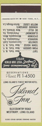 Matchbook Cover - Island Inn Westbury LI NY