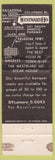 Matchbook Cover - Westward Ho Steak House Pasadena CA