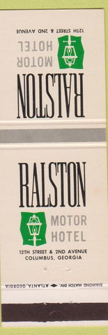 Matchbook Cover - Ralston Motor Hotel Columbus GA white