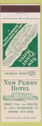 Matchbook Cover - New Perry Hotel Perry GA