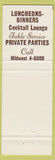 Matchbook Cover - Devon Gables Restaurant  Detroit?