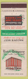 Matchbook Cover - Hotel Dempsey Macon GA