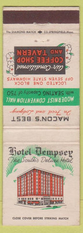 Matchbook Cover - Hotel Dempsey Macon GA