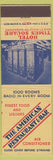Matchbook Cover - American Restaurant Hotel Times Square New York City WEAR