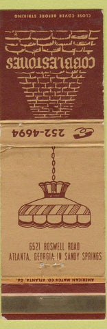 Matchbook Cover - Cobblestones Restaurant Atlanta GA WEAR
