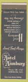 Matchbook Cover - Hotel Hamburg NY
