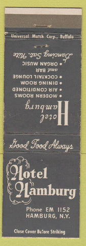 Matchbook Cover - Hotel Hamburg NY
