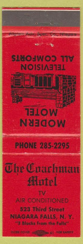 Matchbook Cover - Coachman Motel Niagara Falls NY